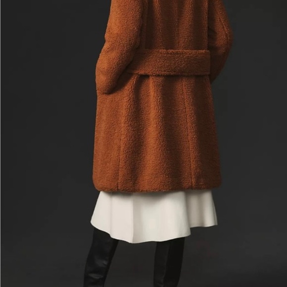 NWT Anthropologie Maeve Teddy coat in toasted coconut Size XS - Picture 2 of 5